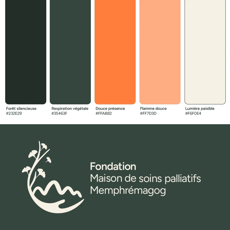 Branding colors and logo.